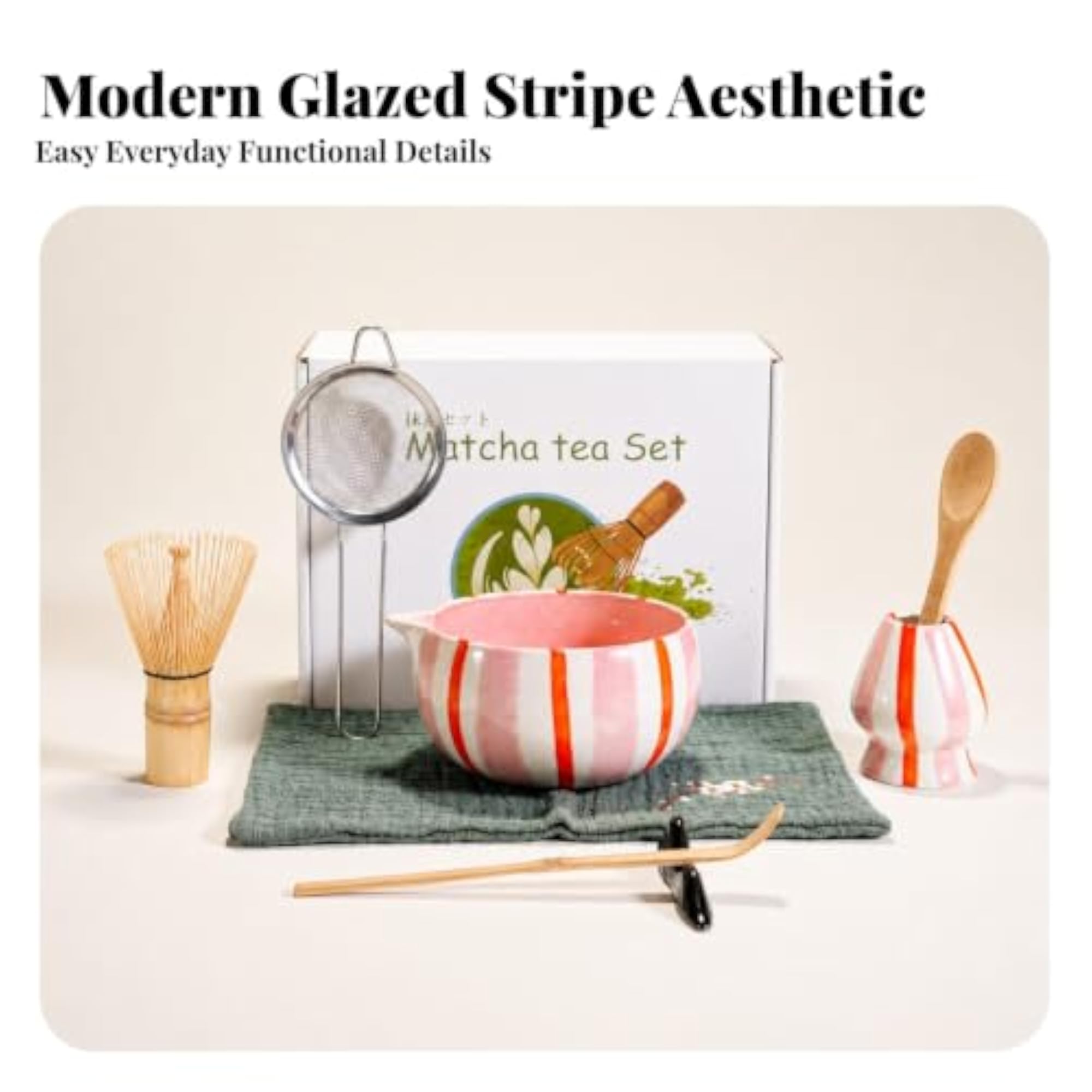 8 Pieces Hand-Painted Matcha Ceremony Set